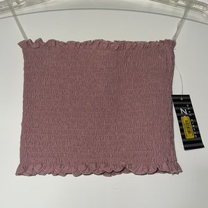 Pink Cinched Tube Top